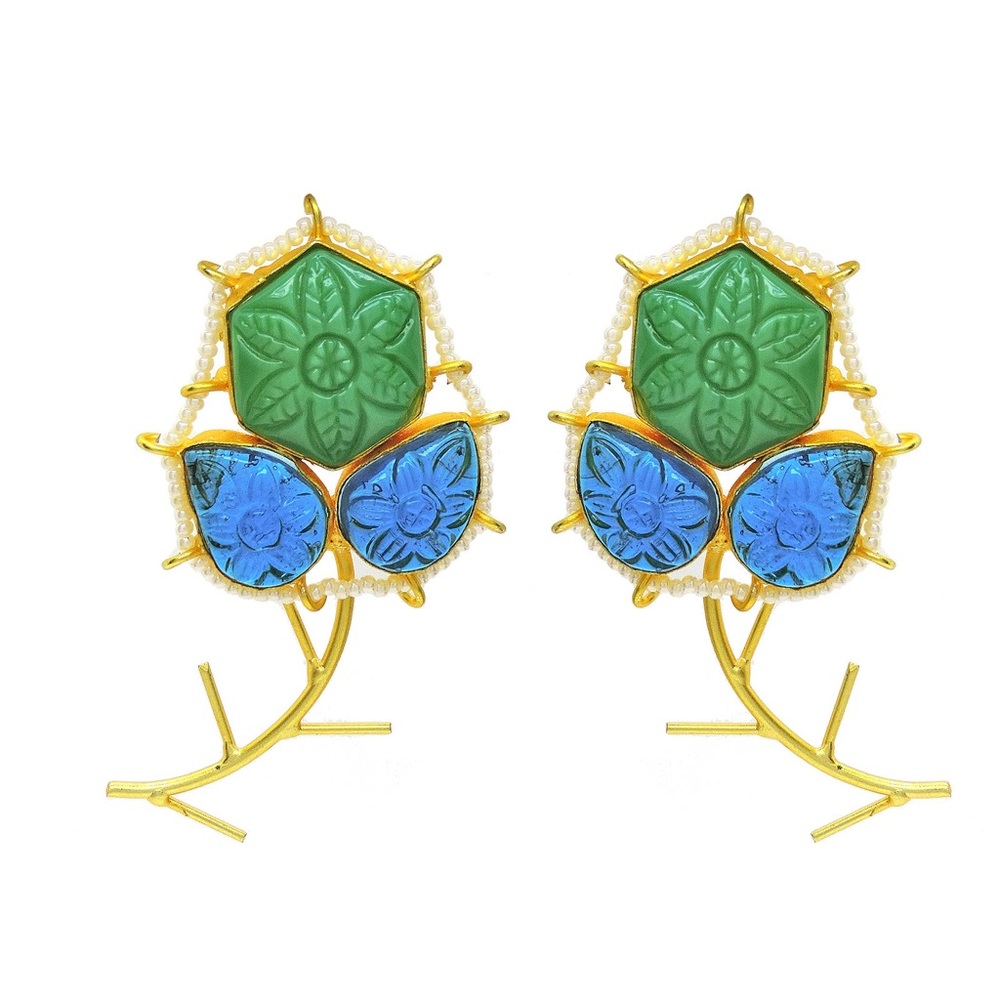 Crategus flower Earrings-
